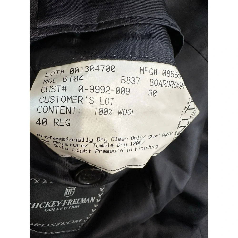 Hickey Freeman x Loro Piana Tasmanian Wool Silk Mens Blazer Sportcoat 40R‎ EUC